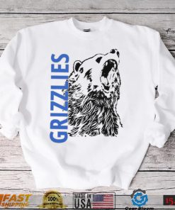 Distressed Grizzly Bear Sports Or Workout Design Memphis Grizzlies Shirt