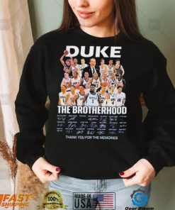 Duke Blue Devils The Brotherhood Thank You For The Memories Shirt