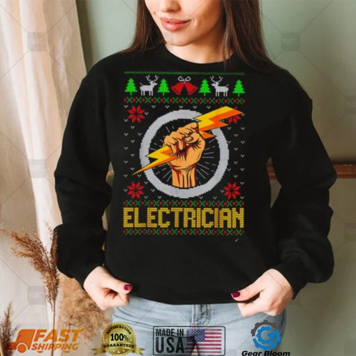 Electrician Christmas ugly shirt