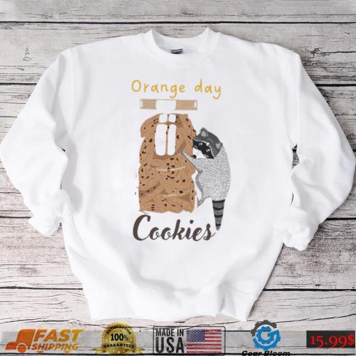 Ferret Orange Day Cookies Art Shirt