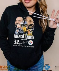 Franco Harris 1950 2022 Thank You For The Memories Signatures Shirt