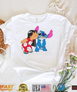 Funny Valentine’s Day Stitch Kiss Lilo Valentines Day T shirt