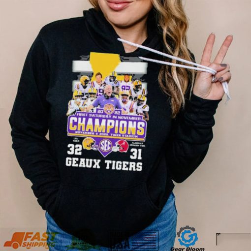 Geaux Tigers First Saturday In November Champions Shirt