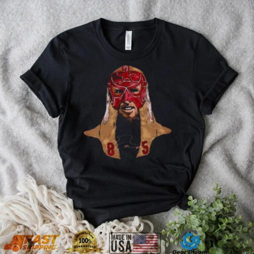 George Kittle San Francisco Luchador Mask Portrait Signature Shirt