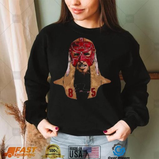 George Kittle San Francisco Luchador Mask Portrait Signature Shirt