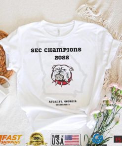 Georgia Bulldogs 2022 SEC Champions Atlanta, Georgia December 3 Shirt