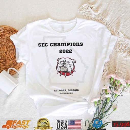 Georgia Bulldogs 2022 SEC Champions Atlanta, Georgia December 3 Shirt