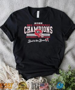 Georgia Bulldogs 2022 SEC Football Conference Champions Bad To The Bone Shirt