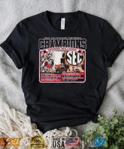 Georgia Bulldogs 2022 Southeastern Conference Champions Schedule Shirt