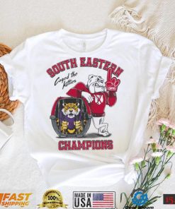 Georgia Bulldogs Caged The Kitties LSU Tigers 2022 Southeastern Champions Shirt