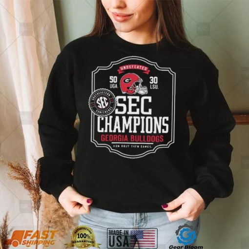 Georgia Bulldogs Undefeated 2022 Sec Champions Shirt