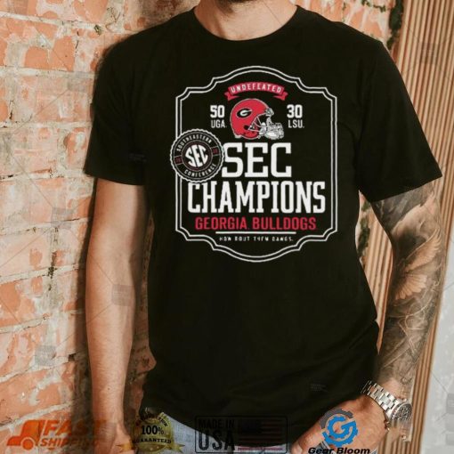 Georgia Bulldogs Undefeated 2022 Sec Champions Shirt