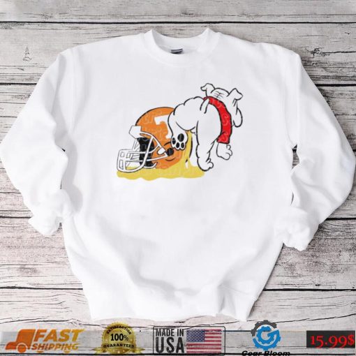 Georgia Dawg Pee On Tennessee Vols Shirt