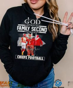 God Family First Second Character Signature Chiefs Football Shirt