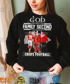 God Family First Second Character Signature Chiefs Football Shirt