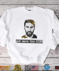 God save the king king Lionel Messi the goat t shirt