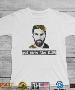 God save the king king Lionel Messi the goat t shirt