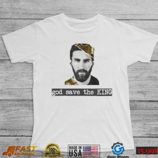 God save the king king Lionel Messi the goat t shirt