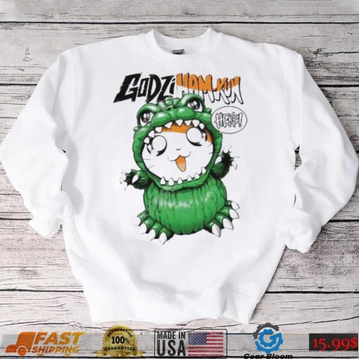 Gojihamkun godzilla x hamtaro hobbylink Japan shirt