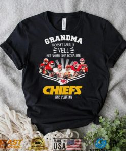 Grandma Doesn’t Usually Yell But When She Does Her Chiefs Are Playing Shirt