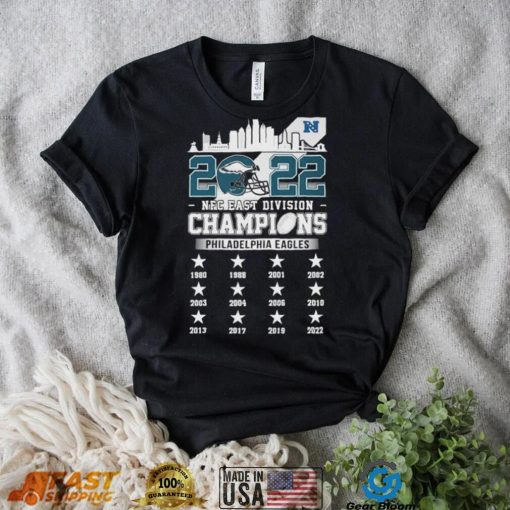 2022 NFC East Champions Philadelphia Eagles Skyline Shirt