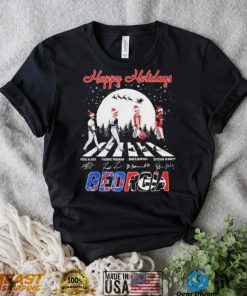 Happy Holidays Ozzie Albies Freddie Freeman Brock Bowers Stetson Bennett Georgia Shirt