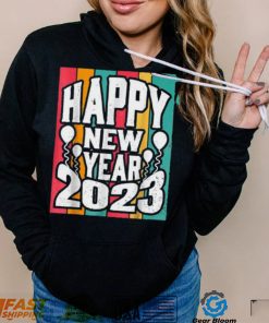 Hello 2023 Happy New Year Eve Party Retro Groovy Pajama T Shirt 2 Hoodie