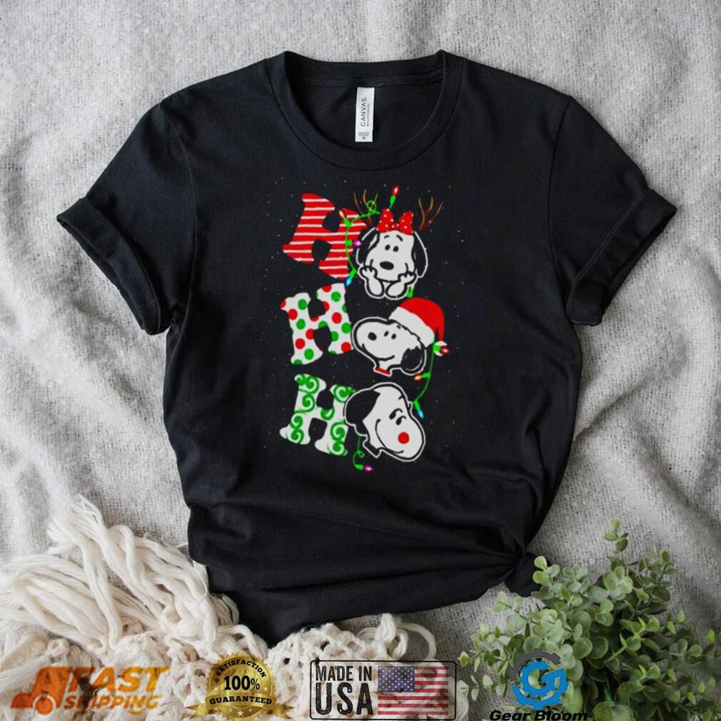 Ho Ho Ho Snoopy With Minne Christmas T Shirt – Peanutstee Store