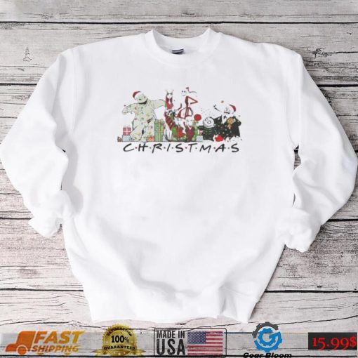 Horror Characters Chibi Christmas Shirt