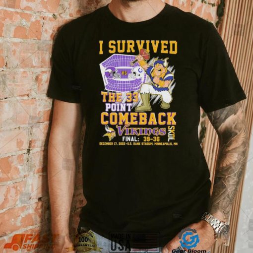 I Survived The 33 Point Comeback Skol Vikings Shirt