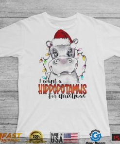 I Want A Hipopotamus For Christmas Shirt