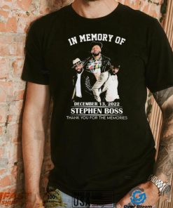 In Memory Of December 13, 2022 Stephen Boss Thank You For The Memories T Shirt