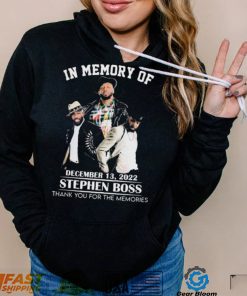 In Memory Of December 13, 2022 Stephen Boss Thank You For The Memories T Shirt