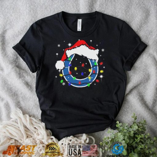 Indianapolis Colts Santa Hat Christmas Light Shirt