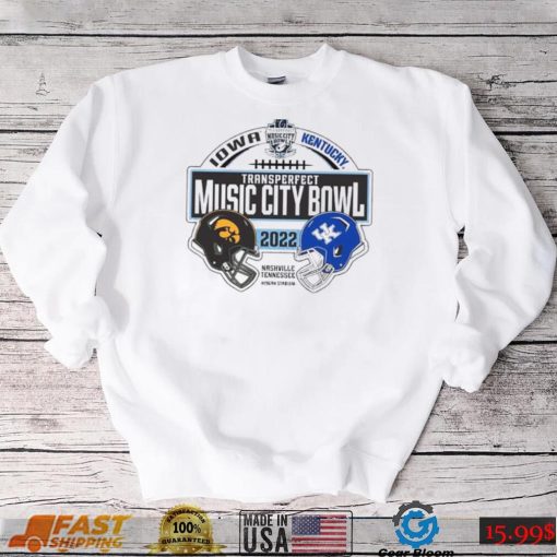 Iowa Hawkeyes vs Kentucky Wildcats Transperfect Music City Bowl Bound 2022 Nashville Shirt