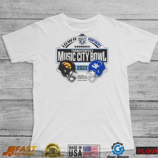 Iowa Hawkeyes vs Kentucky Wildcats Transperfect Music City Bowl Bound 2022 Nashville Shirt