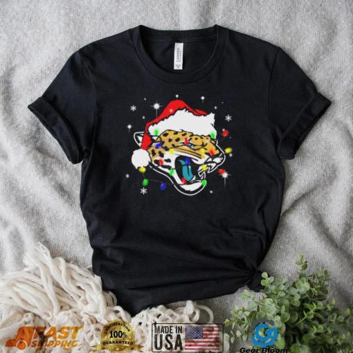 Jacksonville Jaguars Santa Hat Christmas Light Shirt