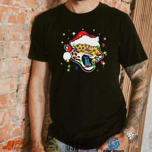 Jacksonville Jaguars Santa Hat Christmas Light Shirt