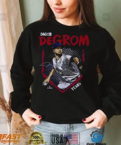 Jacob deGrom Texas Base signature shirt