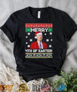Joe Biden merry 4th of easter ugly christmas shirt