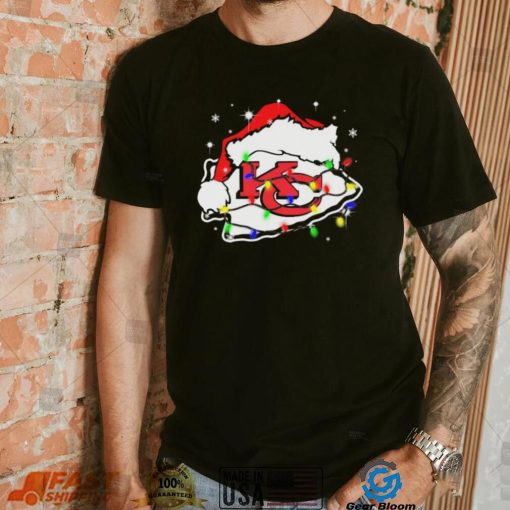 Kansas City Chiefs Santa Hat Christmas Light Shirt