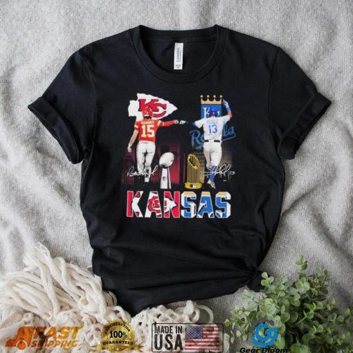 Kansas City Sports Patrick Mahomes And Salvador Pérez Signatures Shirt