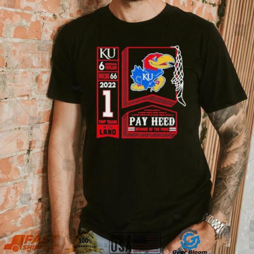 Kansas Jayhawks Logo Play Heed Top Team In The Land Shirt