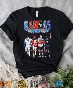 Kansas Skyline Sports Team Players Signatures Shirt