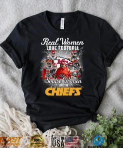 Kansas city Chiefs real women love Football smart women love the Kansas city Chiefs team 2022 signatures Tee