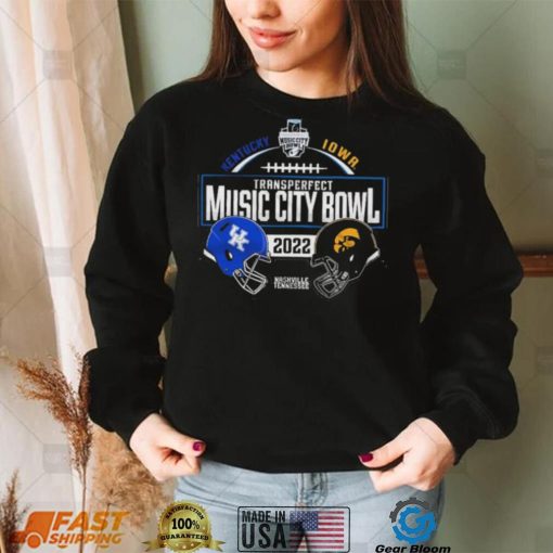 Kentucky Wildcats Vs Iowa Hawkeyes 2022 Transperfect Music City Bowl Match up Shirt