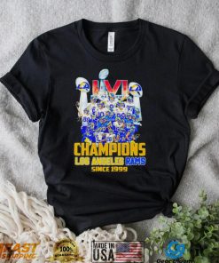 LVI Super Bowl Champions Los Angeles Rams since 1999 signatures shirt