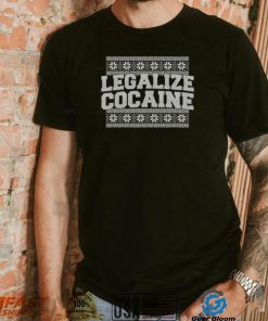 Legalize cocaine tacky Ugly Christmas sweatshirt