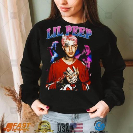 Lil Peep Pink Hair Boy Design Rap Music shirt