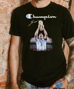 Lionel Messi Argentina Champion FIFA World Cup 2022 Signature T shirt